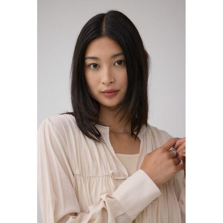 フロントリボン長袖シャツカーディガン | AZUL BY MOUSSY | 詳細画像2 