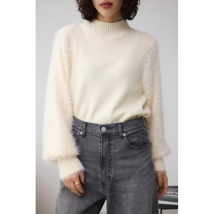 シャギースリーブニットトップス[品番：AZLW0022803]｜AZUL BY MOUSSY 