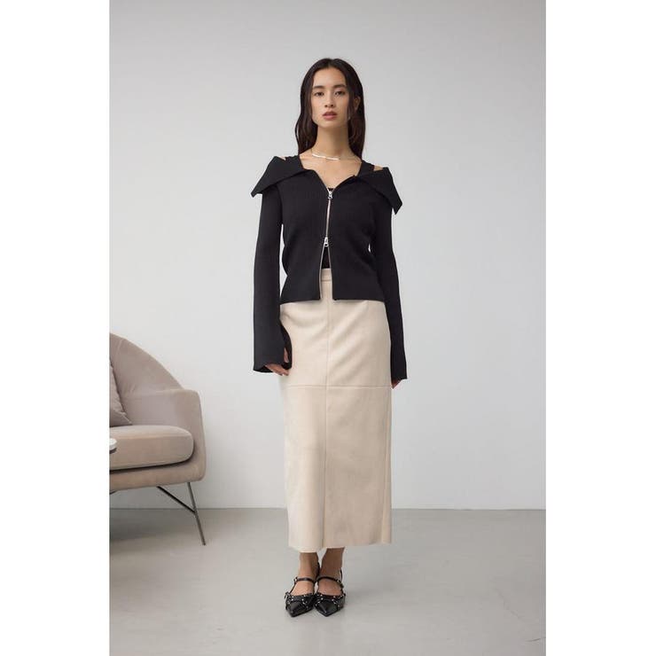 ジップアンサンブルニット | AZUL BY MOUSSY | 詳細画像3 