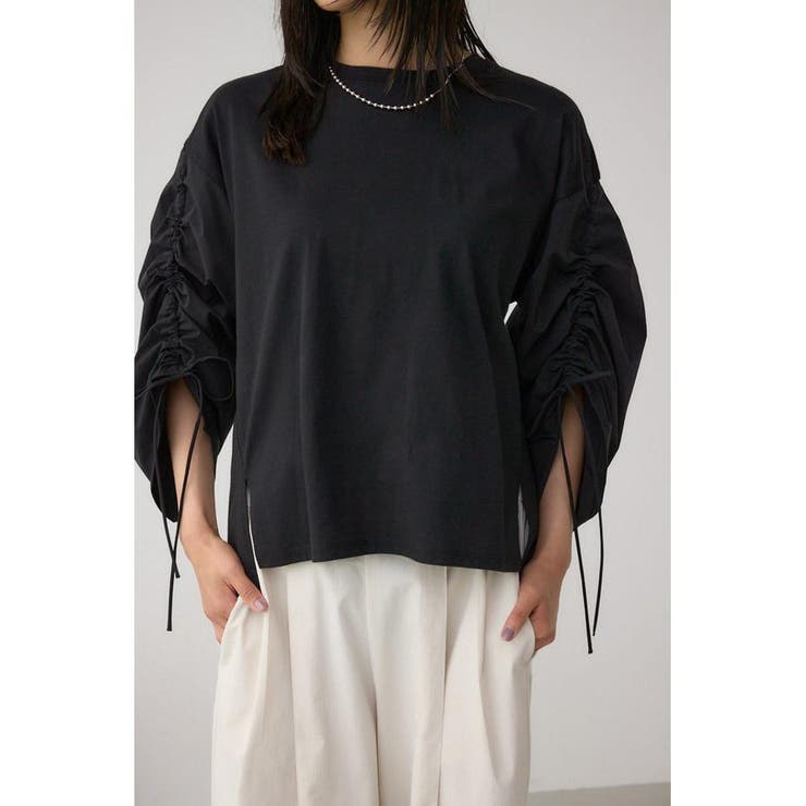 ギャザースリーブカットトップス | AZUL BY MOUSSY | 詳細画像11 