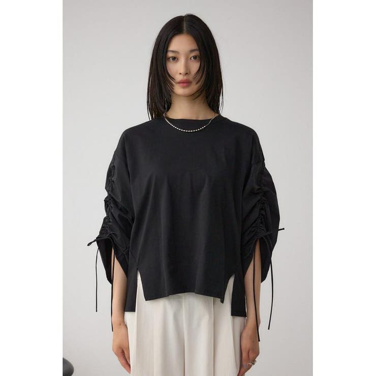 ギャザースリーブカットトップス | AZUL BY MOUSSY | 詳細画像14 