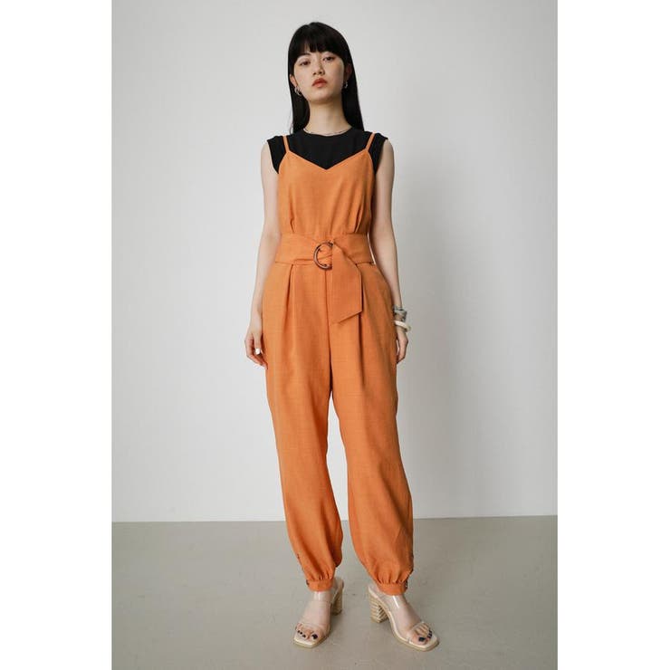 L/ORG1】WAIST BELT ROMPERS[品番：AZLW0020019]｜AZUL BY MOUSSY