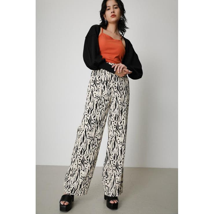 LINEN TOUCH ZEBRA PANTS[品番：AZLW0019916]｜AZUL BY MOUSSY