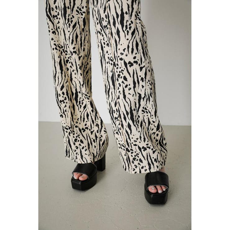 柄BLU5】LINEN TOUCH ZEBRA PANTS[品番：AZLW0019916]｜AZUL BY MOUSSY