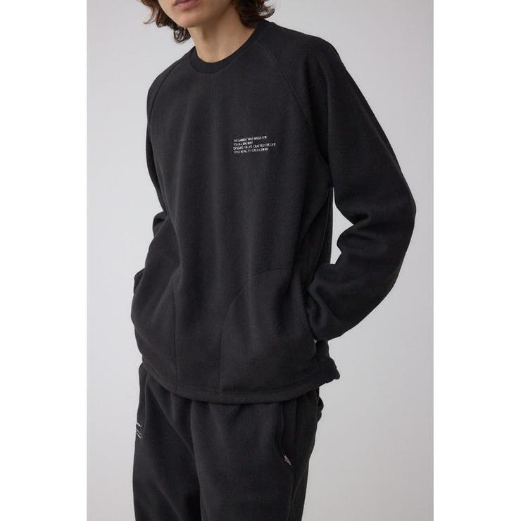 BLK | SHELTECH マイクロフリースクルー | AZUL BY MOUSSY