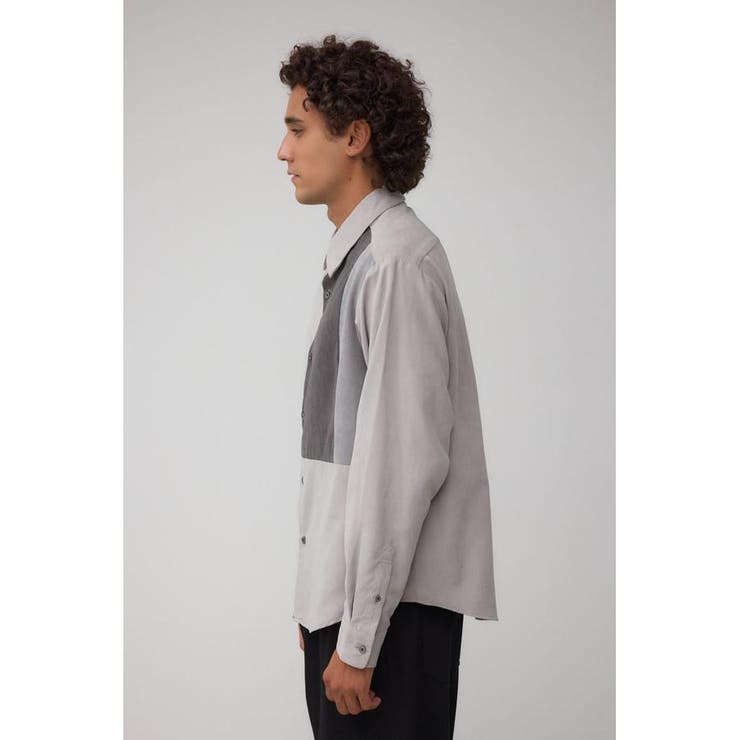 パネルスウィッチングフェイクスウェードシャツ | AZUL BY MOUSSY | 詳細画像17 