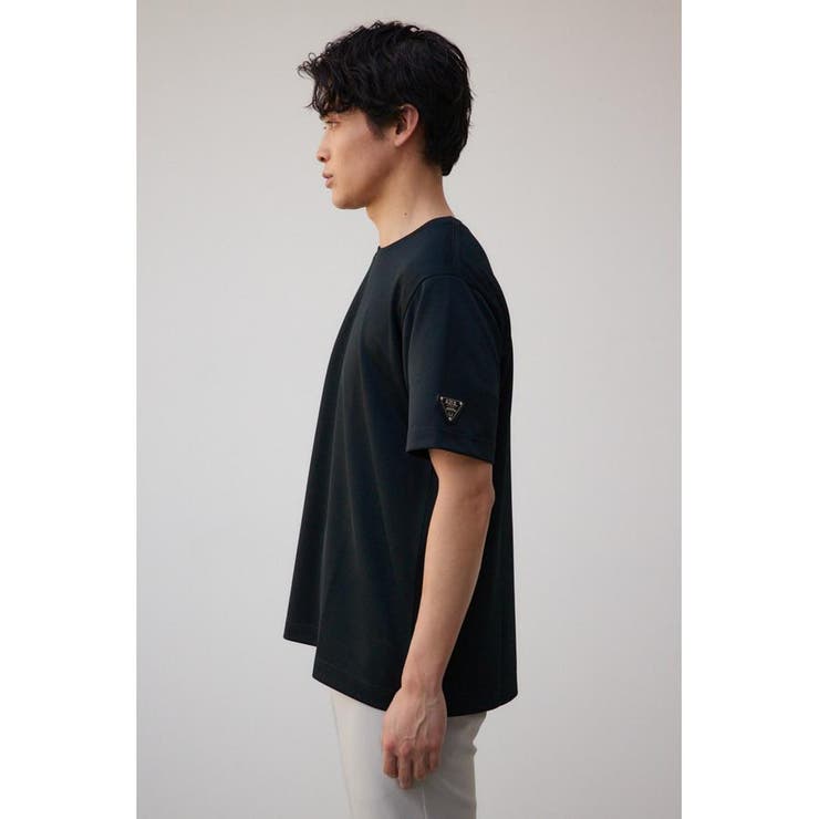 ロゴプレートポンチクルーネックTシャツ[品番：AZLW0021860