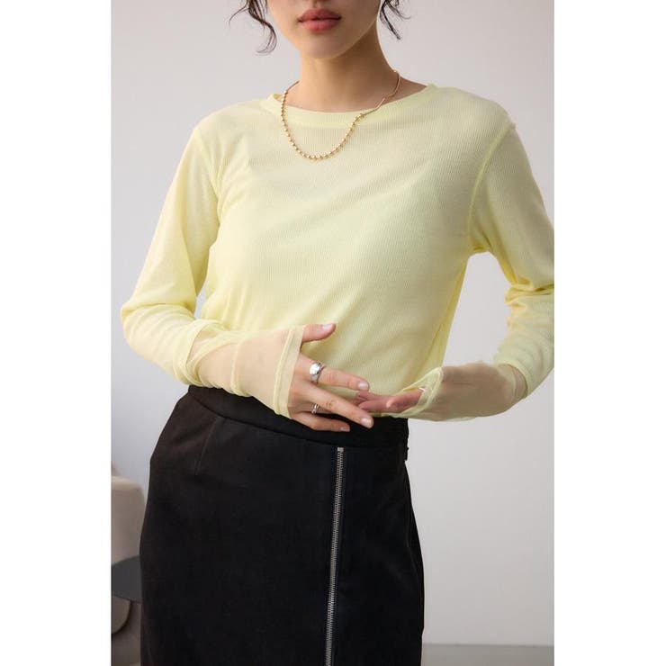 LIME | ソデレーステレコトップス | AZUL BY MOUSSY