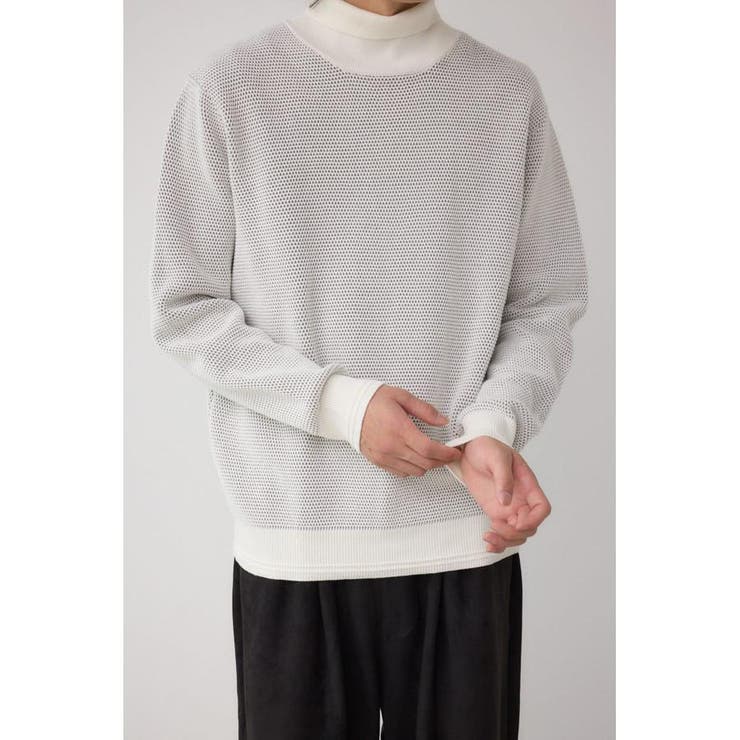 ハニカムタートルネックニット | AZUL BY MOUSSY | 詳細画像1 