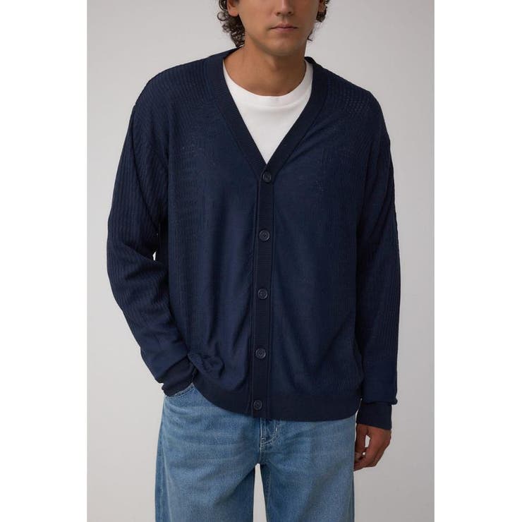 NVY | シャドーウィーブニットカーディガン | AZUL BY MOUSSY