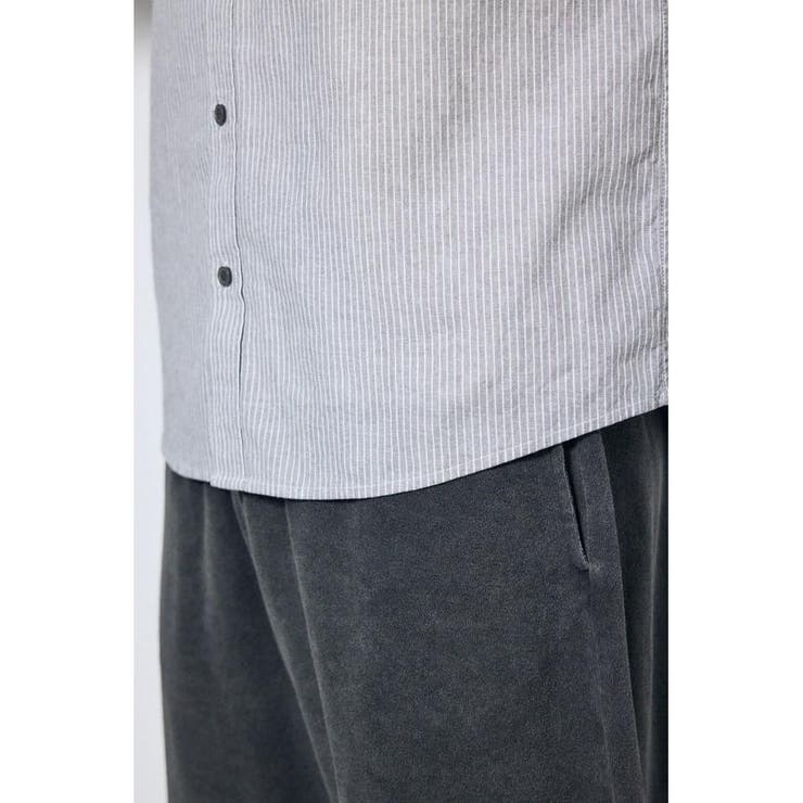 フレンチリネンCOOLMAXストライプシャツ | AZUL BY MOUSSY | 詳細画像33 