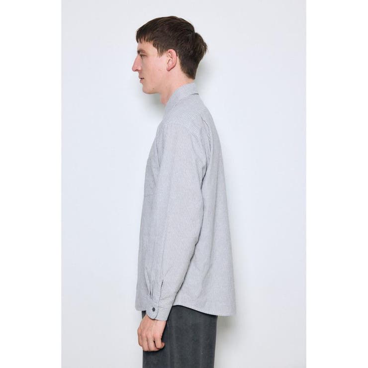 フレンチリネンCOOLMAXストライプシャツ | AZUL BY MOUSSY | 詳細画像28 