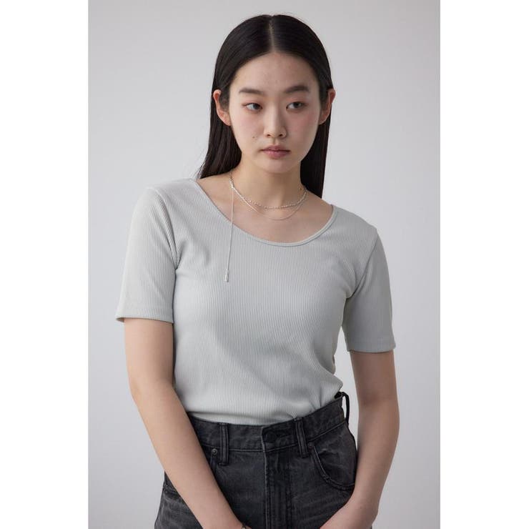 L/BEG1 | 2WAYドライタッチリブトップス | AZUL BY MOUSSY