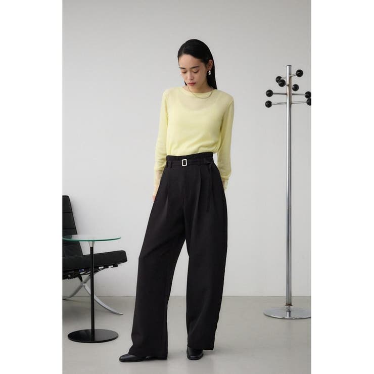 ベルトタックワイドパンツ | AZUL BY MOUSSY | 詳細画像3 