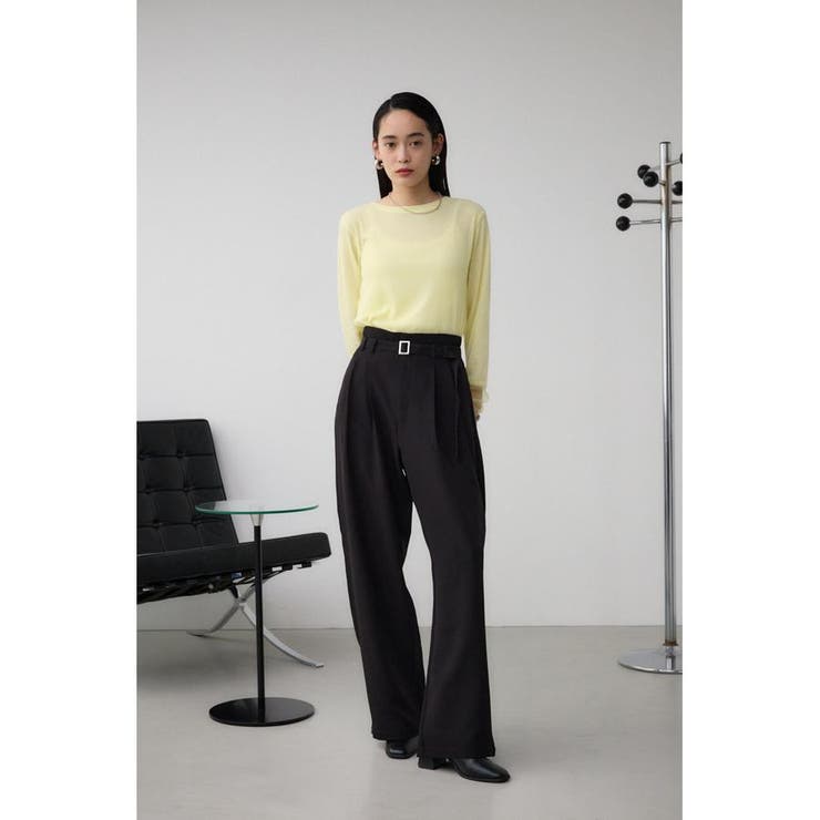 ベルトタックワイドパンツ | AZUL BY MOUSSY | 詳細画像4 