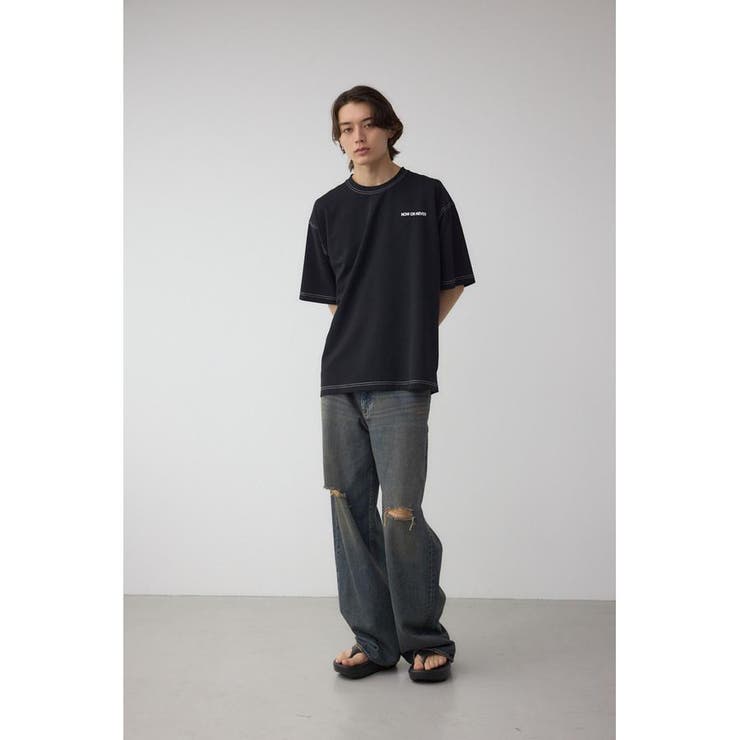 オープンステッチロゴTシャツ | AZUL BY MOUSSY | 詳細画像17 