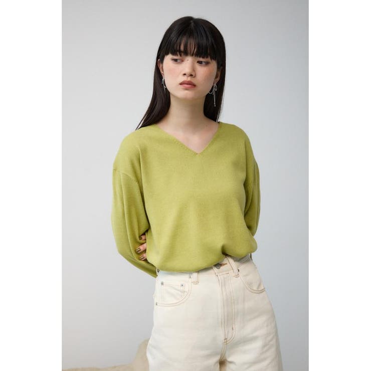 ヌーディー2WAYVネックニットトップス | AZUL BY MOUSSY | 詳細画像31 