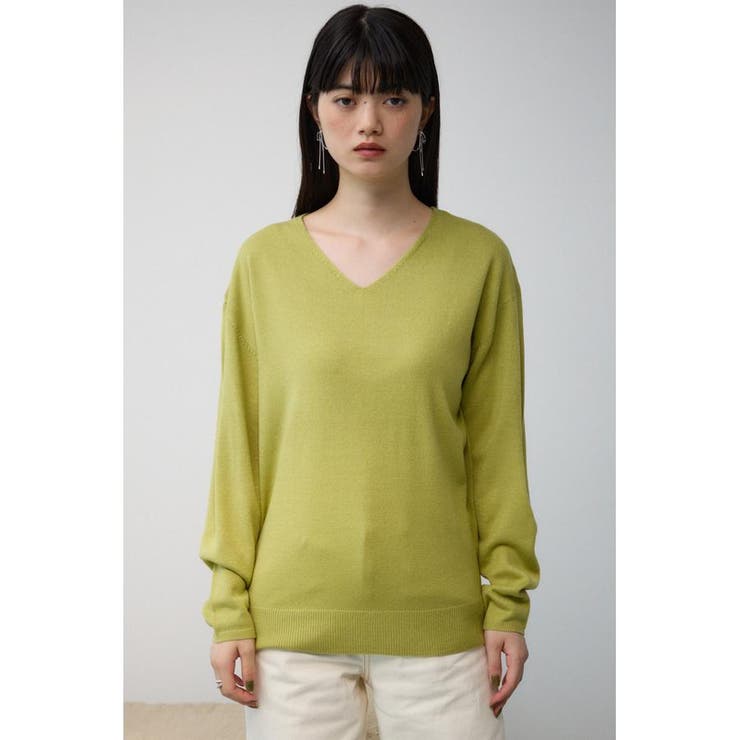 ヌーディー2WAYVネックニットトップス | AZUL BY MOUSSY | 詳細画像33 