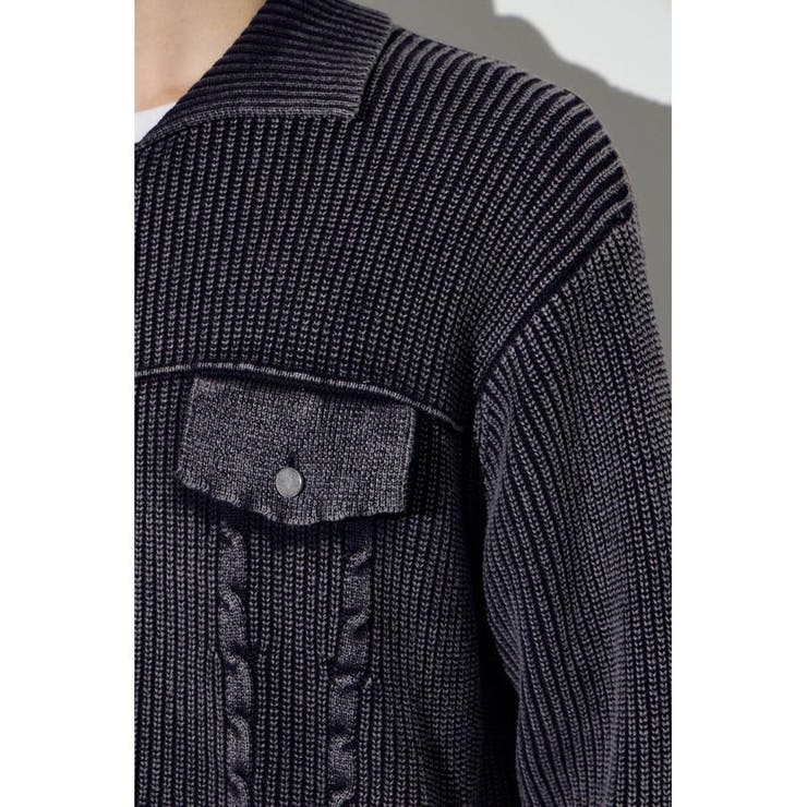 ヴィンテージウォッシュニットカーディガン | AZUL BY MOUSSY | 詳細画像9 
