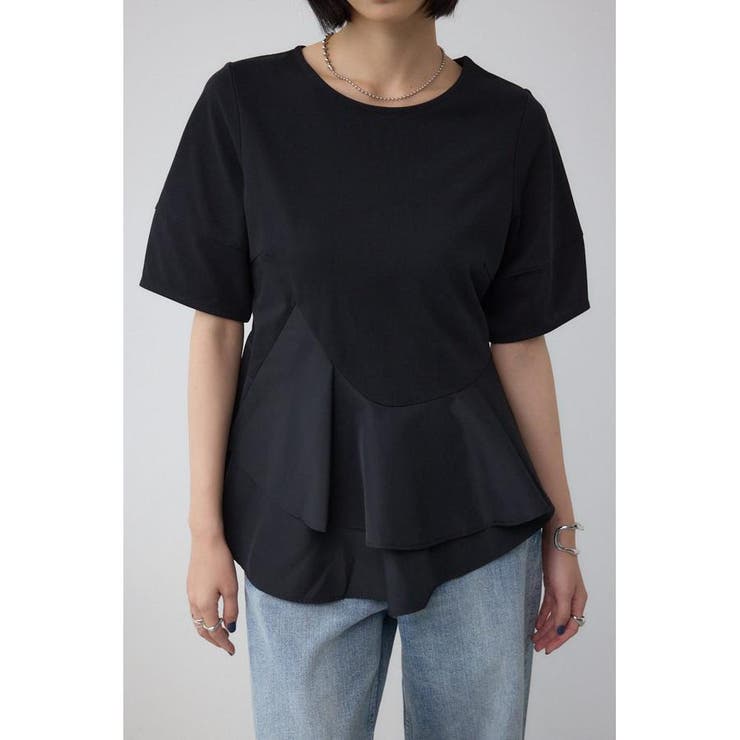 BLK | ペプラムカットフレアトップス | AZUL BY MOUSSY