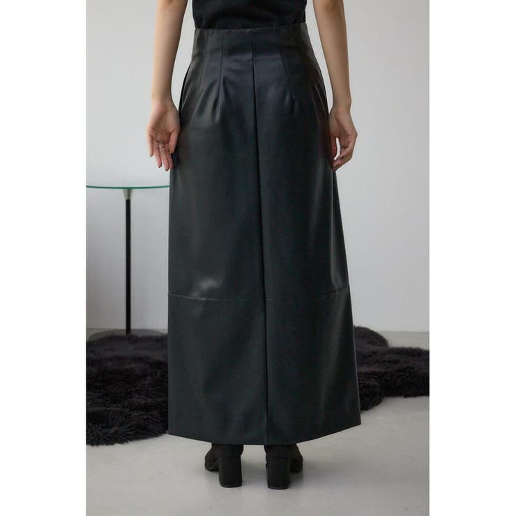 フェイクレザー/スエードジップタイトスカート | AZUL BY MOUSSY | 詳細画像18 