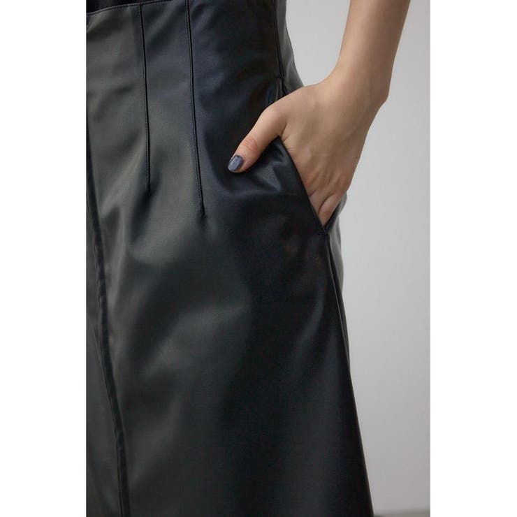 フェイクレザー/スエードジップタイトスカート | AZUL BY MOUSSY | 詳細画像20 