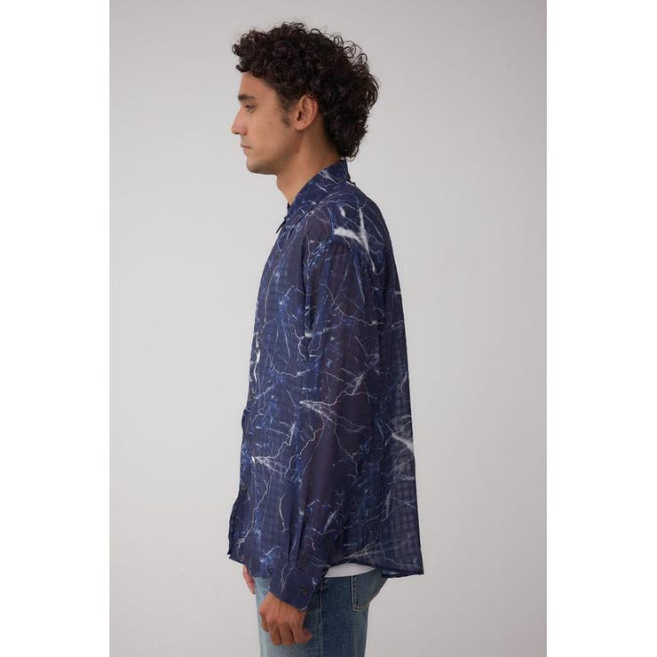 シアーマーブル総柄シャツ | AZUL BY MOUSSY | 詳細画像28 