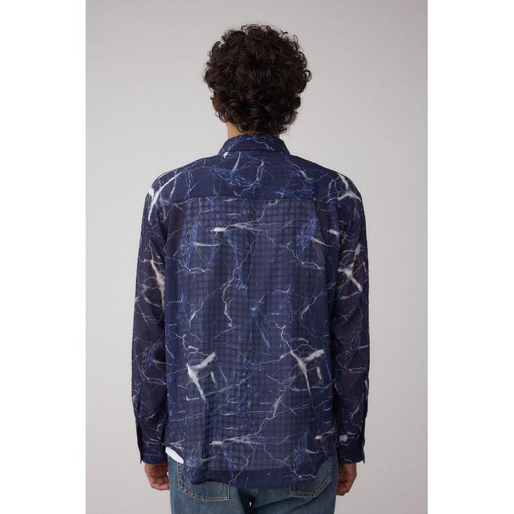 シアーマーブル総柄シャツ | AZUL BY MOUSSY | 詳細画像29 