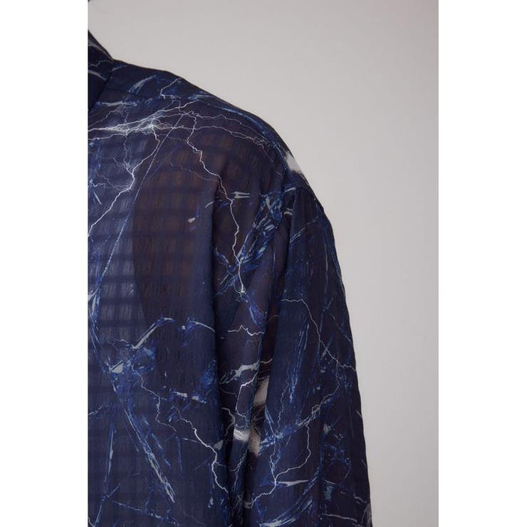シアーマーブル総柄シャツ | AZUL BY MOUSSY | 詳細画像31 
