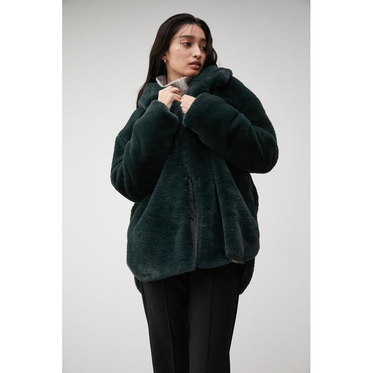 FLUFFY BIG COLLAR COAT[品番：AZLW0020343]｜AZUL BY MOUSSY