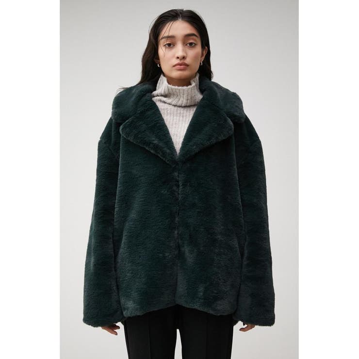 FLUFFY BIG COLLAR COAT[品番：AZLW0020343]｜AZUL BY MOUSSY