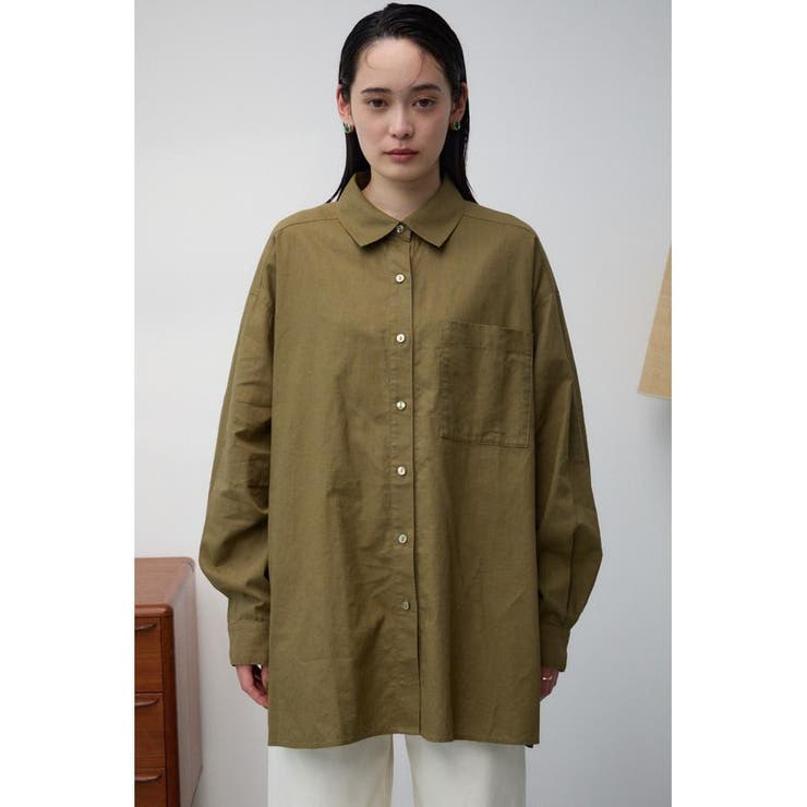 コットンリネンバックデザインシャツ | AZUL BY MOUSSY | 詳細画像27 