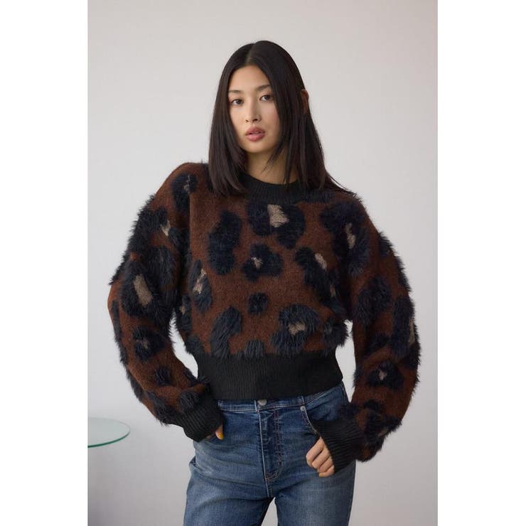 アソートパターンクルーネックニット | AZUL BY MOUSSY | 詳細画像12 