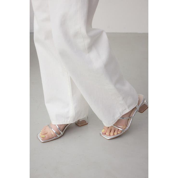 クリアヒールナローストラップサンダル | AZUL BY MOUSSY | 詳細画像14 