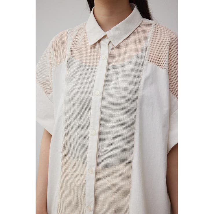 メッシュロングシャツブルゾン | AZUL BY MOUSSY | 詳細画像7 