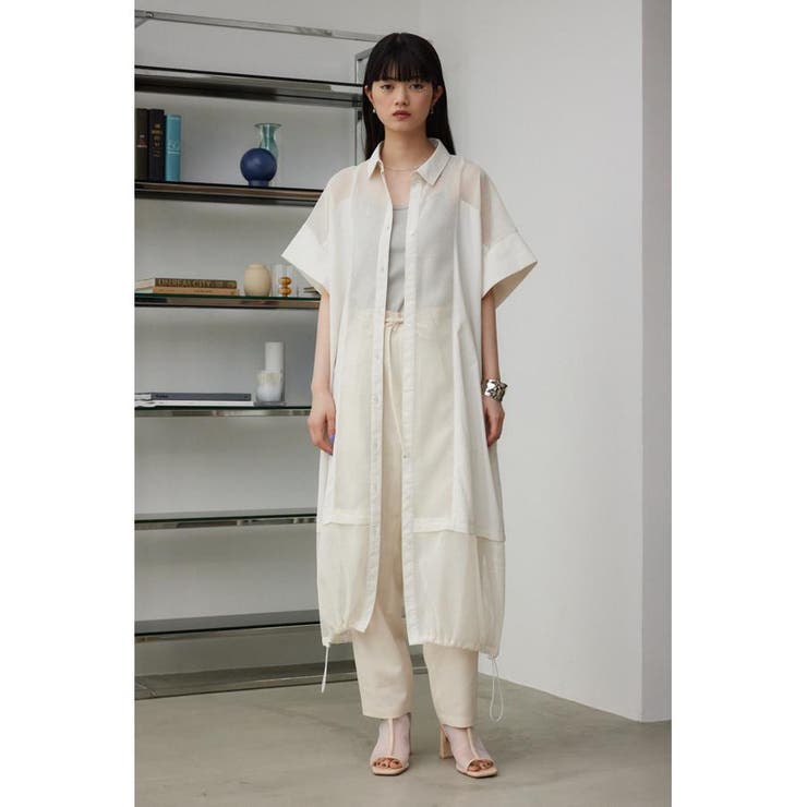 メッシュロングシャツブルゾン | AZUL BY MOUSSY | 詳細画像3 