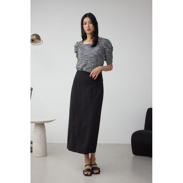 カットツイード袖ギャザートップス | AZUL BY MOUSSY | 詳細画像13 