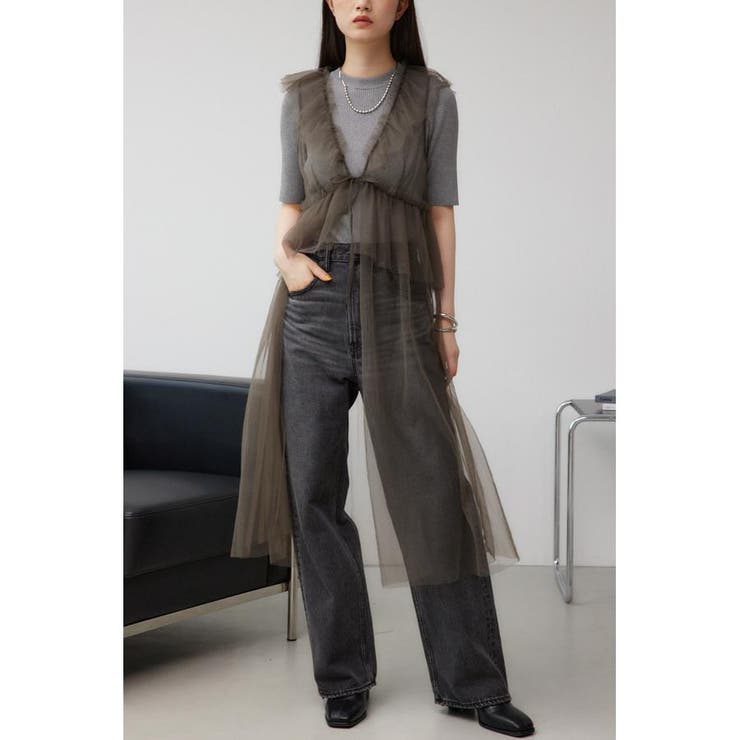 GRY | デザインチュールビスチェ | AZUL BY MOUSSY