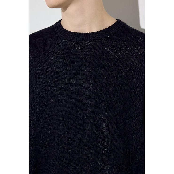 裏配色リネンミックスニットトップス | AZUL BY MOUSSY | 詳細画像7 