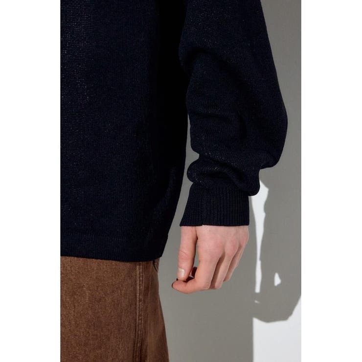裏配色リネンミックスニットトップス | AZUL BY MOUSSY | 詳細画像9 
