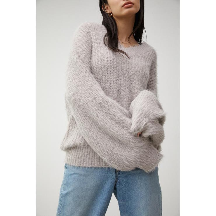 SHAGGY V/N KNIT[品番：AZLW0020472]｜AZUL BY MOUSSY（アズールバイ