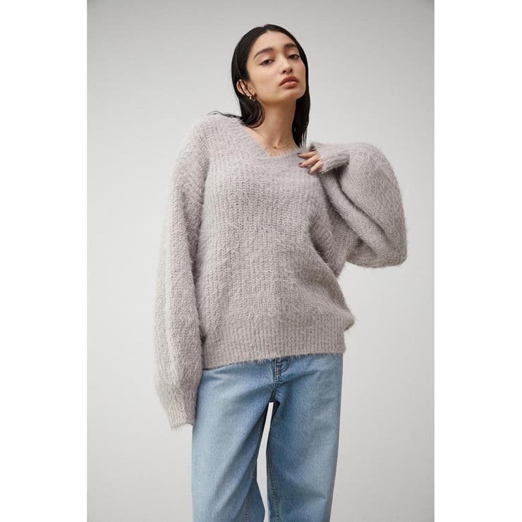 SHAGGY V/N KNIT[品番：AZLW0020472]｜AZUL BY MOUSSY（アズールバイ