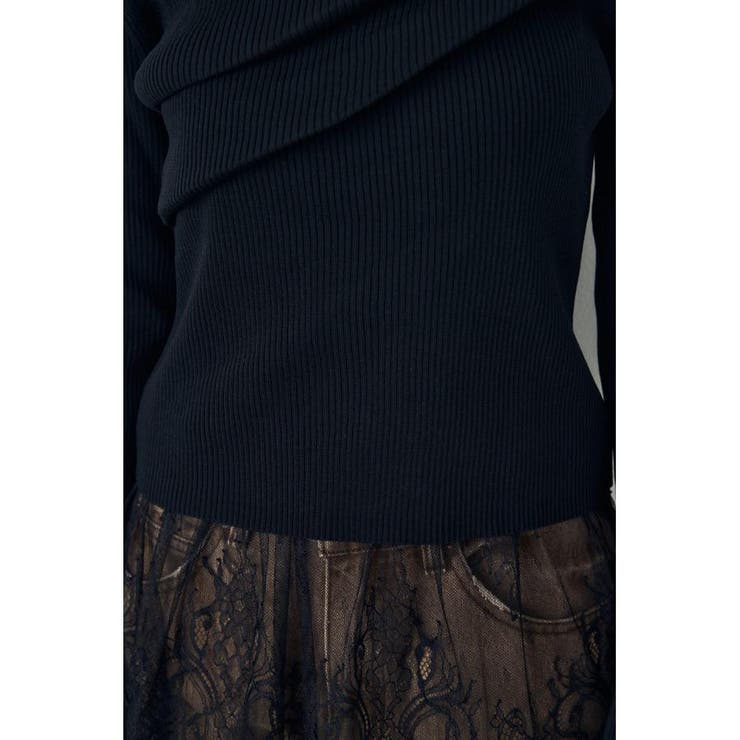 ドレープ長袖ニットトップス | AZUL BY MOUSSY | 詳細画像8 