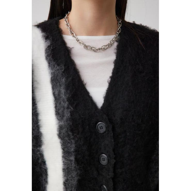グラデーションシャギーニットカーディガン | AZUL BY MOUSSY | 詳細画像8 