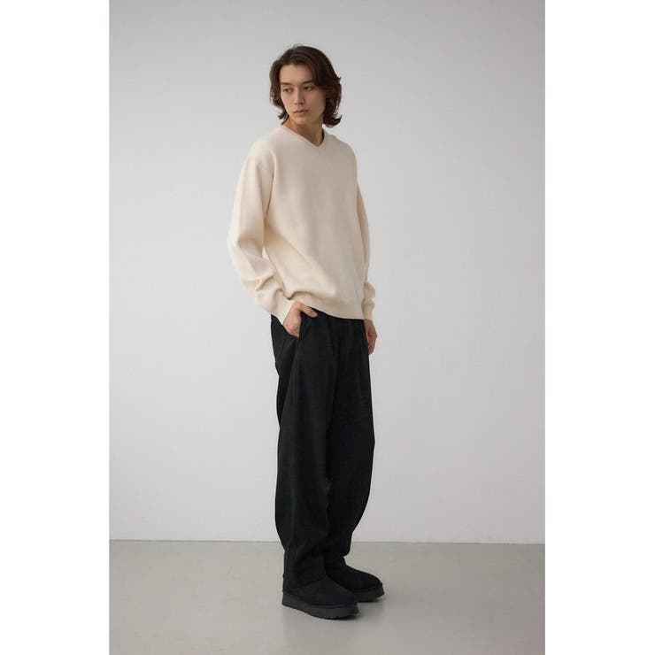 スムースニットVネックトップス | AZUL BY MOUSSY | 詳細画像4 