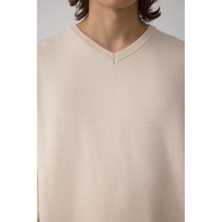 スムースニットVネックトップス | AZUL BY MOUSSY | 詳細画像8 