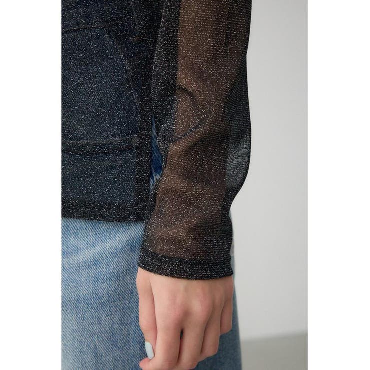 シアーラメ長袖トップス | AZUL BY MOUSSY | 詳細画像9 