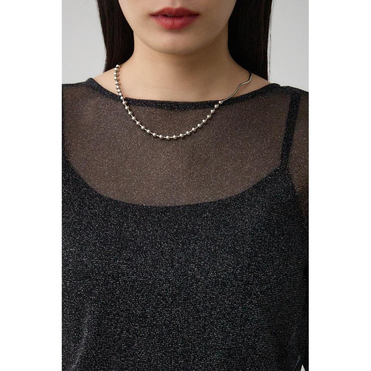 シアーラメ長袖トップス | AZUL BY MOUSSY | 詳細画像7 