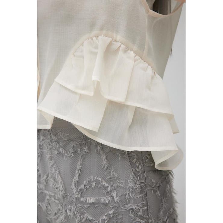 オーガンジーフリルベスト | AZUL BY MOUSSY | 詳細画像10 