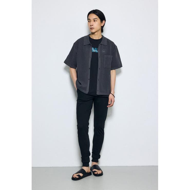 編地切替ニットシャツ | AZUL BY MOUSSY | 詳細画像34 
